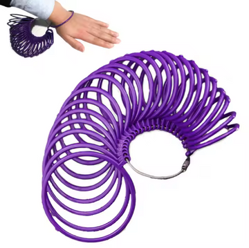 Plastic bracelet measuring ring wrist size measurement tool jade bracelet size testing band.