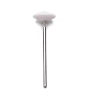 Wool Felt Polishing Head with a Saucered Shape, measuring 1/8" in height, is ideal for finishing plastic surfaces and for final cleaning processes.