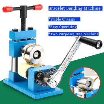 Manual Bending Tool for Crafting Gold Jewelry, Suitable for Bracelets and Rings, Compact Press Shaping Machine for Gold, Silver, and Copper.