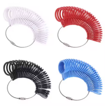 American Gauge Plastic Ring Measurement Tool, US Indegree Ring Size Measurement, UK Ring Size Calculator, Jewelry Tools and Equipment.