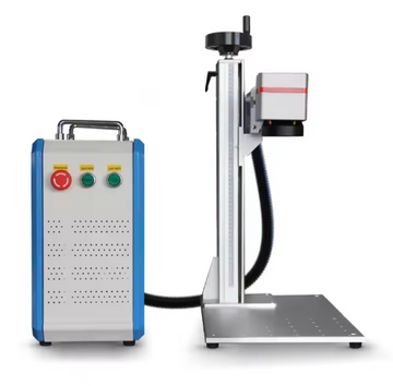 A compact JPT RAYCUS fiber laser engraving machine, suitable for jewelry marking and cutting, is available in 20W and 30W options, with pricing details provided.