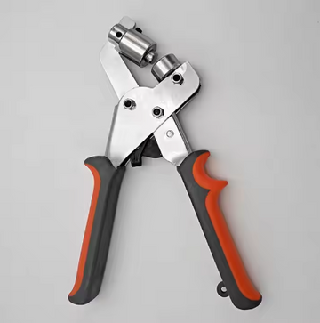 Portable Eyelet Rivet Hand Machine Manual Puncher for 6 mm and 10 mm Eyelet Sizes - Hot Product Pliers Eyelet Kit with Hole Punch Pliers.