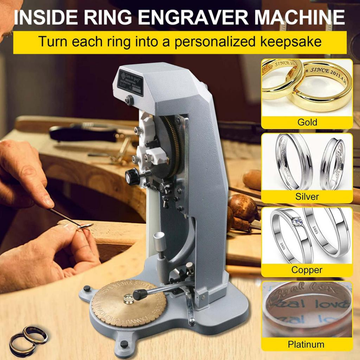 Ring Engraving Device, Manual Jewelry Ring Interior Engraving Equipment, designed for Engraving in Ring Jewelry Production.