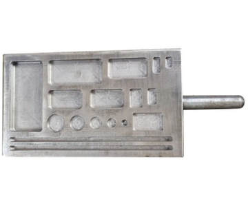 Casting Mold for Gold Ingots Made of Cast Iron, Designed for Ingot Production.