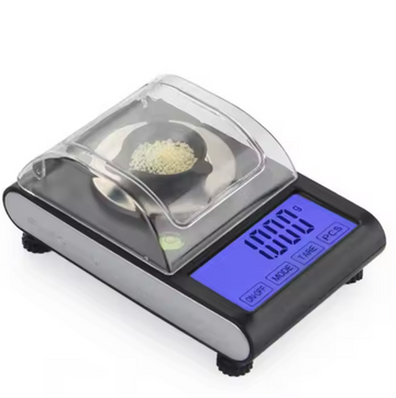 Jewelry scales with a precision of 0.001, laboratory analytical balances, electronic balance scales, and digital weighing scales.