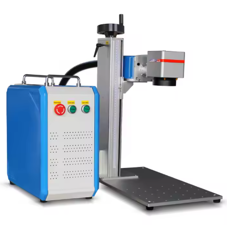 A compact JPT RAYCUS fiber laser engraving machine, suitable for jewelry marking and cutting, is available in 20W and 30W options, with pricing details provided.