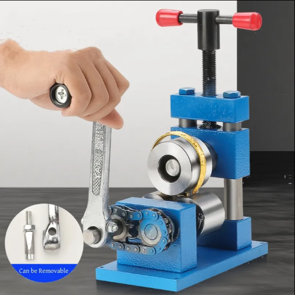 Manual Bending Tool for Crafting Gold Jewelry, Suitable for Bracelets and Rings, Compact Press Shaping Machine for Gold, Silver, and Copper.