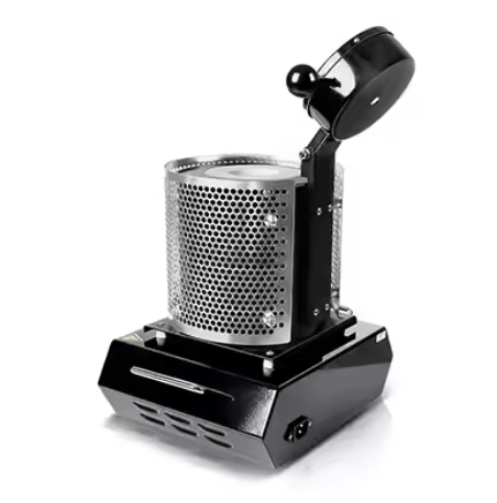 Compact Portable Electronic Melting Furnace for the melting of gold and silver, designed for jewelry-making applications.