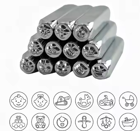 Factory New Design 6mm 1/4" metal stamping tools for jewelry, DIY hand tools specifically designed for crafting jewelry.