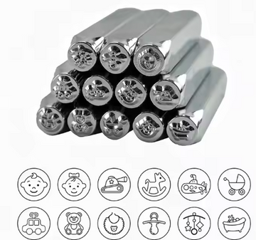 Factory New Design 6mm 1/4" metal stamping tools for jewelry, DIY hand tools specifically designed for crafting jewelry.