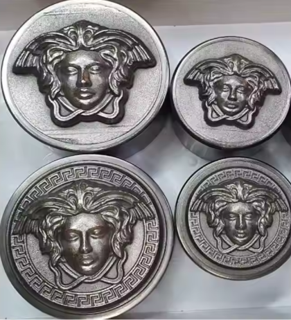 Antique design stamping dies for jewelry, including gold bar dies specifically for stamping, are available. These dies represent the highest quality in jewelry-making machinery.