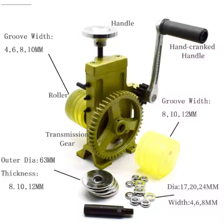 Jewelry Tools Equipment Guide for Mini Earring, Ring, and Bracelet Bending Machine, as well as Bangle Bracelet Rolling Machine.